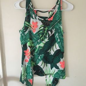 Express Sleeveless Top With Banded Straps